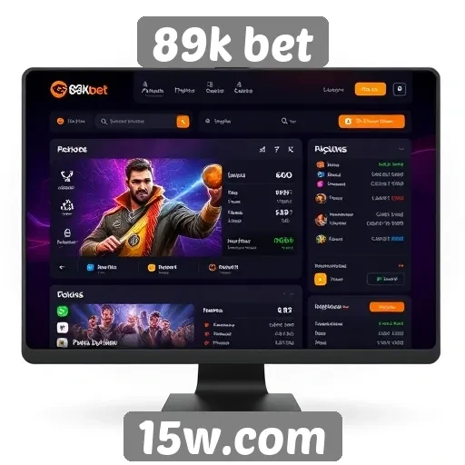Interface do usuário e navegação no 89k bet